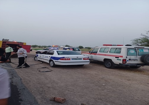 حادثه رانندگی در جاده کمربندی شوشتر