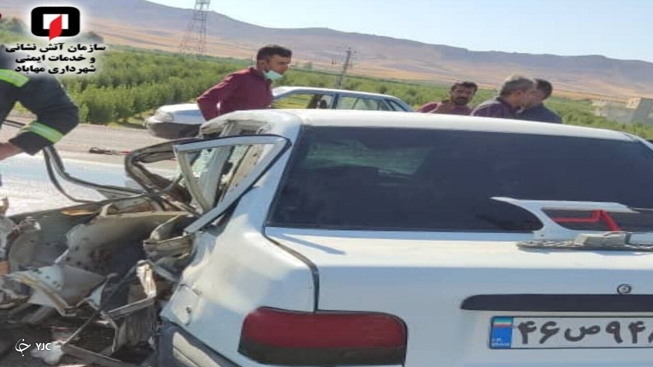 تصادف در محور مهاباد_ ارومیه  یک مجروح برجای گذاشت
