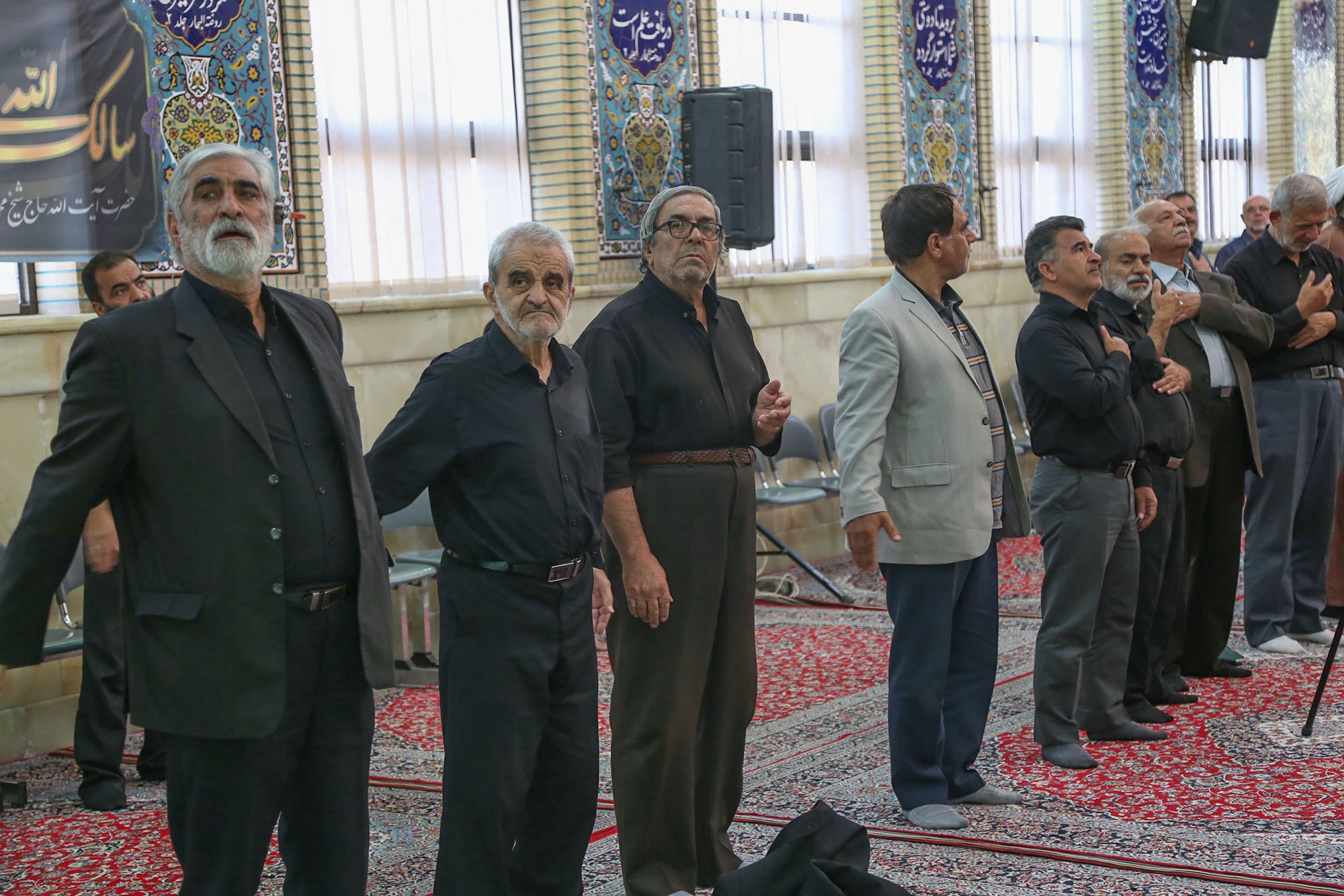 مراسم ختم گوشههایی ازمراسم ترحیم آیت الله ناصری به روایت تصاویر