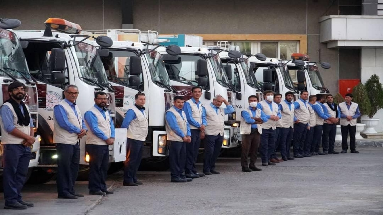 اعزام ناوگان خدمات شهری مشهد به نجف اشرف