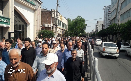 راهپیمایی مردم مازندران در محکومیت اغتشاشات اخیر + تصاویر