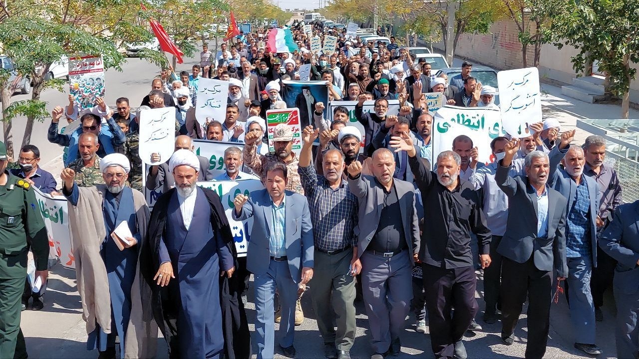 فریاد استکبار ستیزی مردم خراسان جنوبی طنین انداز شد + تصویر