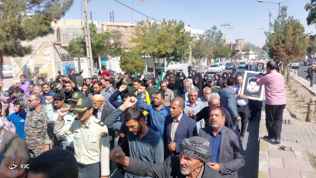 راهپیمایی نمازگزاران شهرستان های خراسان رضوی علیه اقدامات هنجارشکنانه