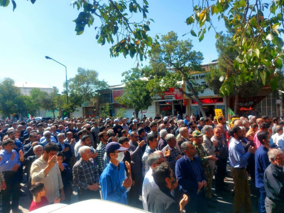 راهپیمایی نمازگزاران در شهرستان های خراسان رضوی علیه اقدامات هنجارشکنانه