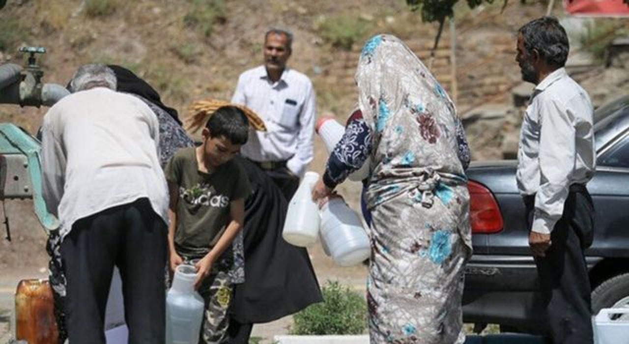 بی آبی در شهر همدان