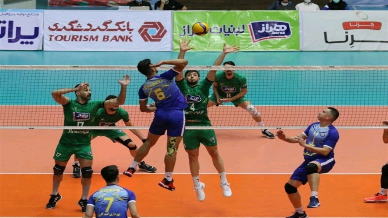 شکست تیم والیبال شهرداری گنبدکاووس مقابل لبنیات هراز آمل