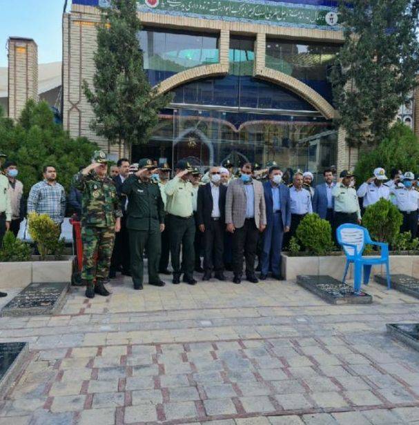 تجدید پیمان سبزپوشان نیروی انتظامی با شهدا