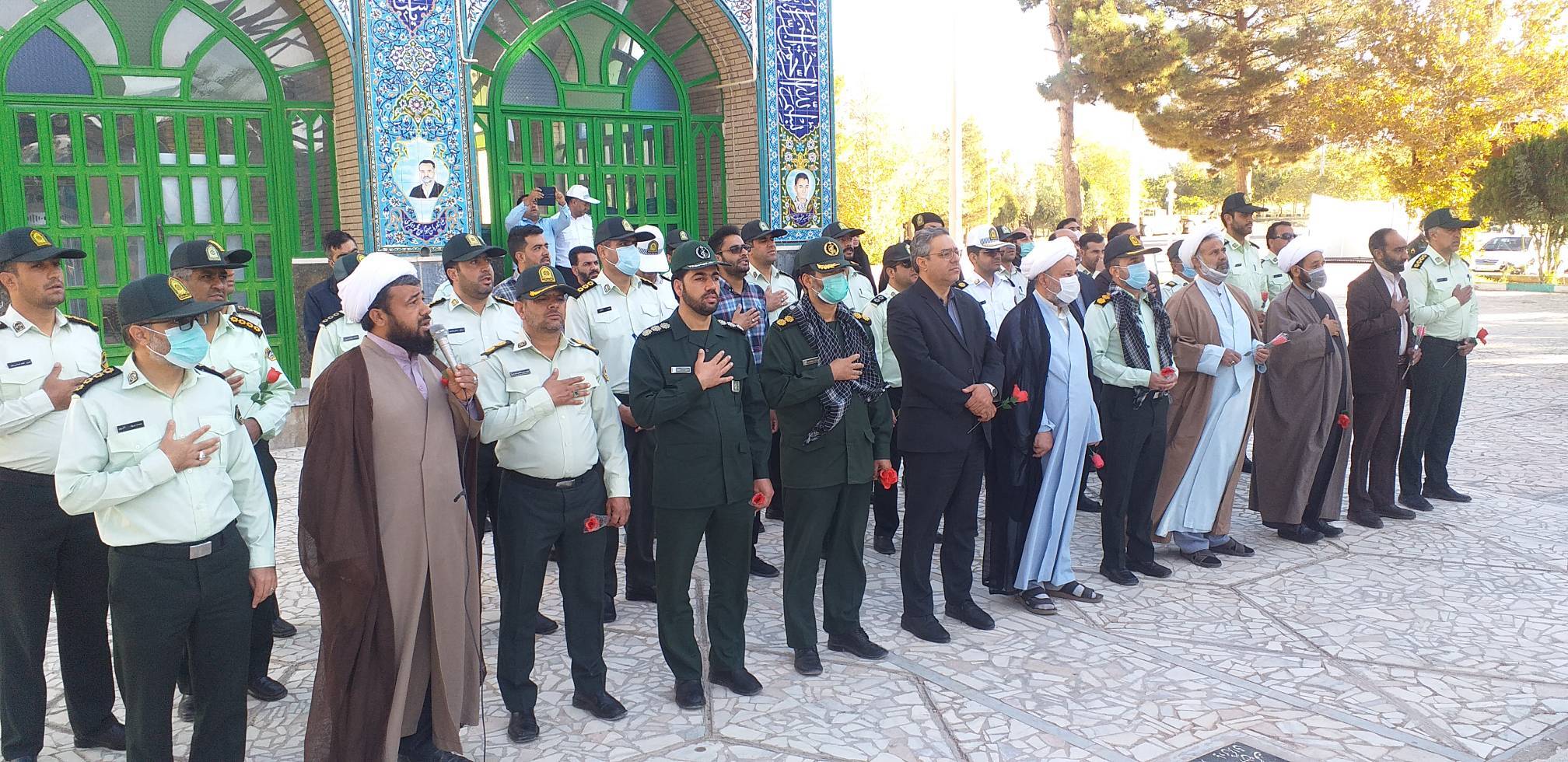 تجدید پیمان سبزپوشان نیروی انتظامی با شهدا