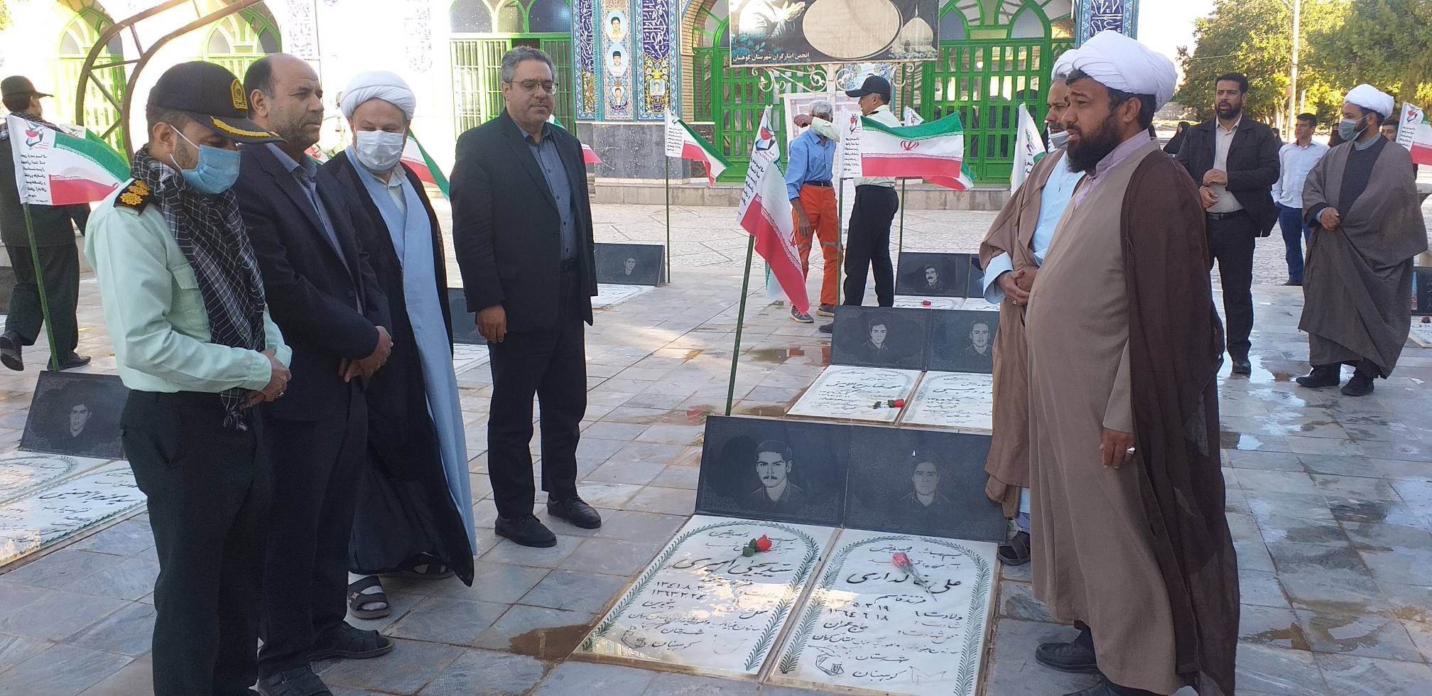 تجدید پیمان سبزپوشان نیروی انتظامی با شهدا