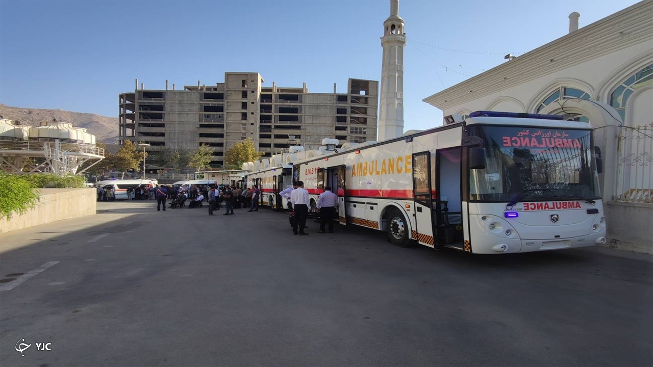 بهره برداری از ۶ دستگاه آمبولانس و اتوبوس آمبولانس در فارس