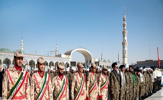 برگزاری صبحگاه مشترک نیرو&zwnj;های نظامی در مسجد مقدس جمکران+تصاویر