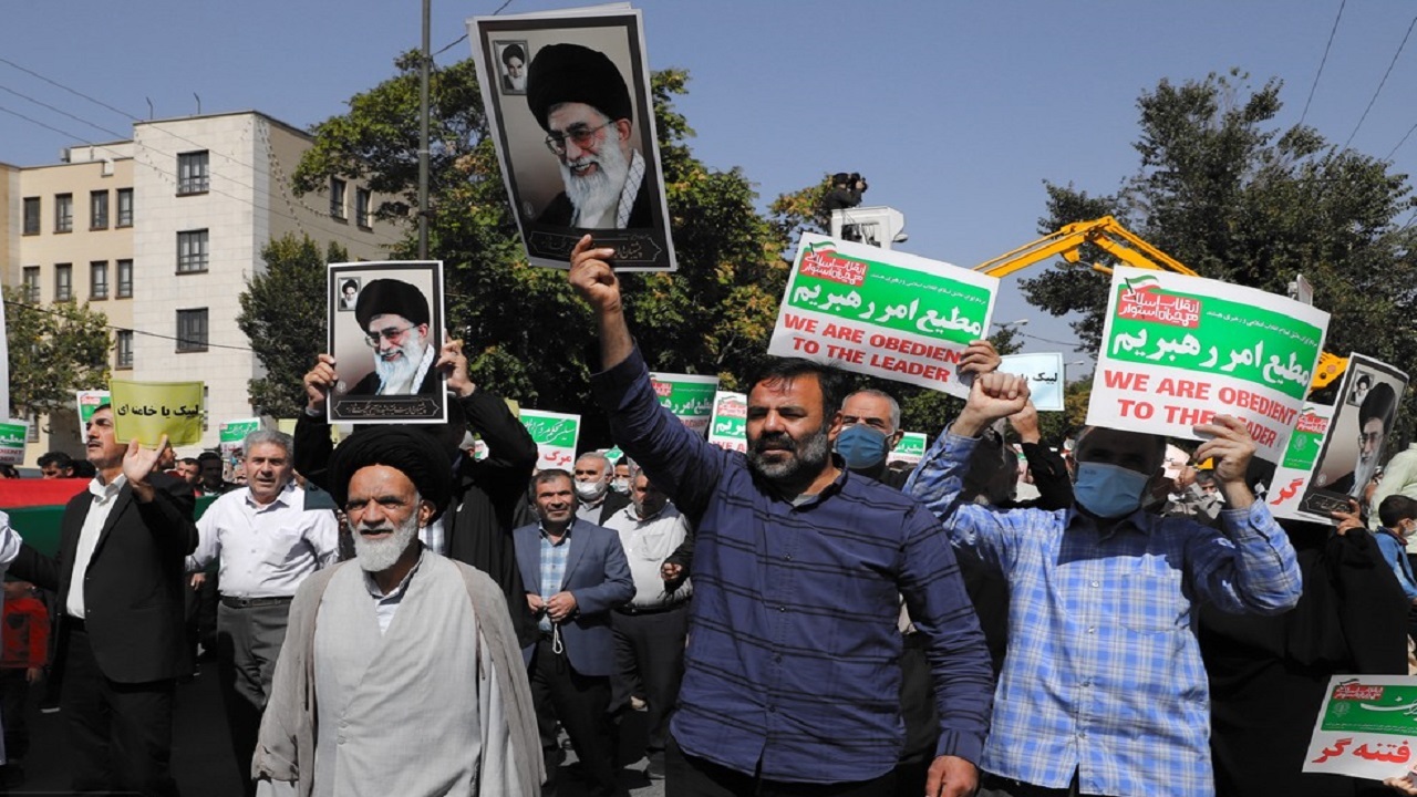 برگزاری راهپیمایی مردمی حمایت از بیانات مقام معظم رهبری+تصاویر