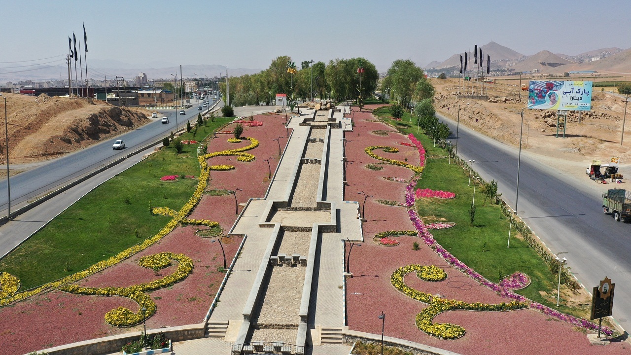 ورودی شرقی شهرکرد چهره زیبا به خود گرفت