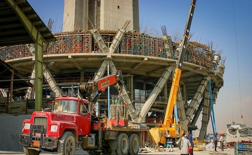 تصاویر دیدنی از روند ساخت بلندترین برج تهران