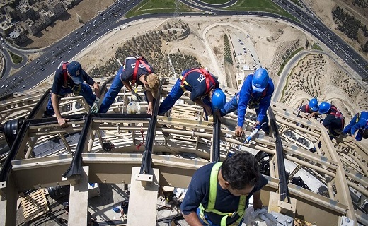 تصاویر دیدنی از روند ساخت بلندترین برج تهران