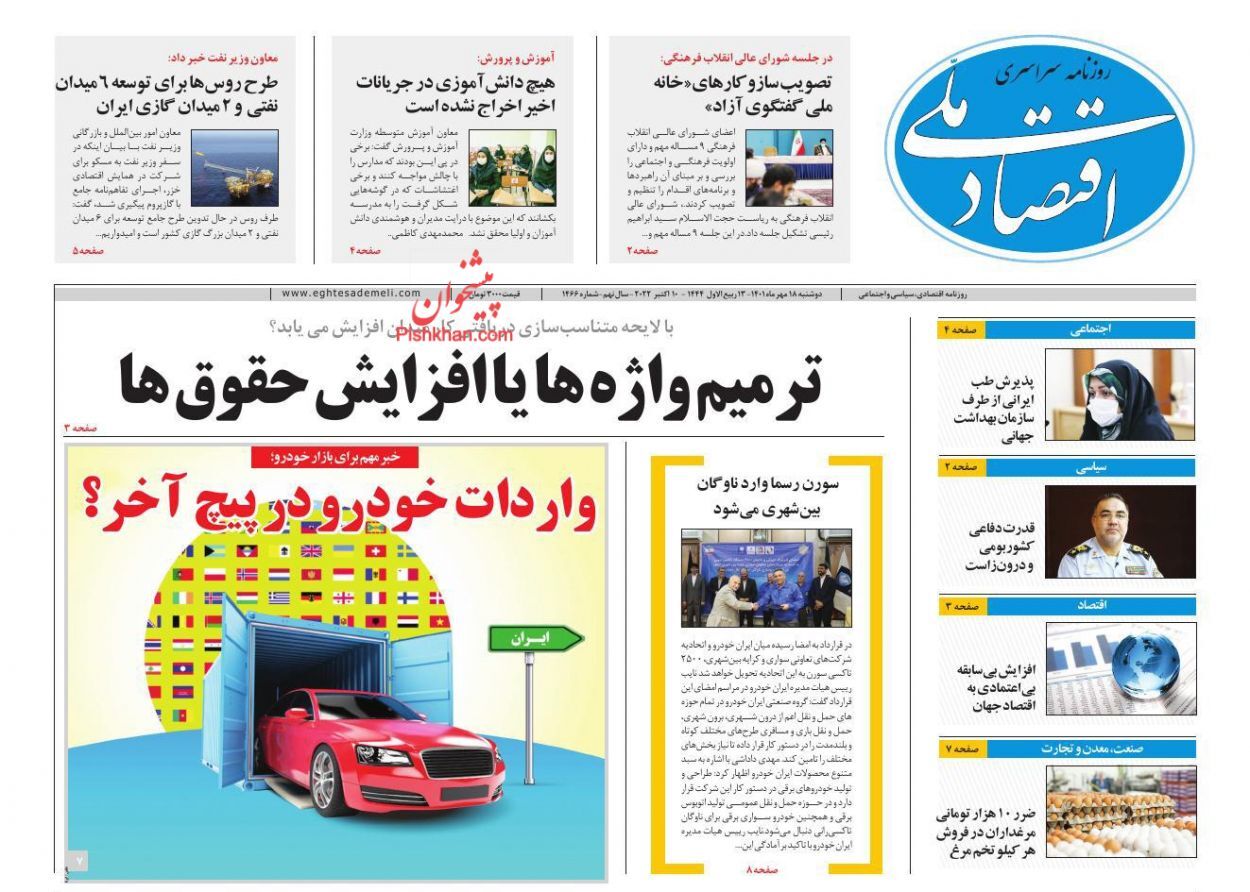 روزنامه اقتصاد ملی