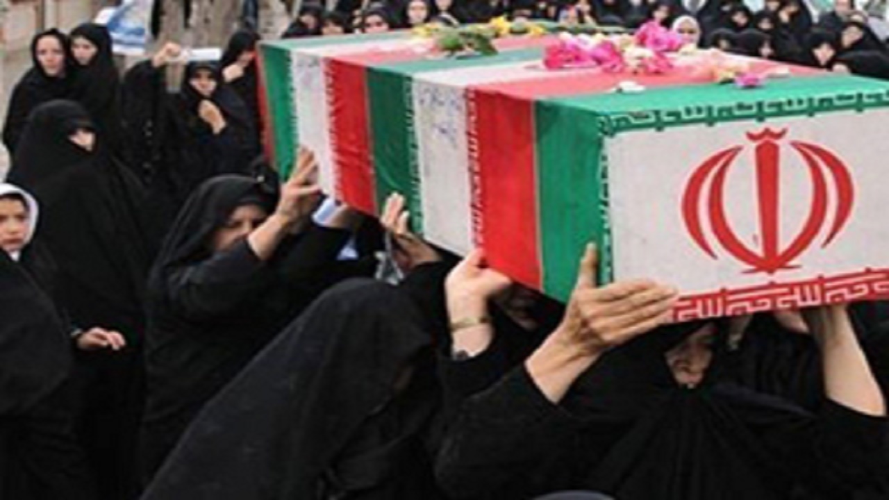 پیکر مادر شهید مهدوی در باشت تشییع شد