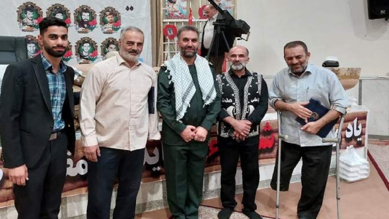 تجلیل از جانبازان ورزشکار باستانی در استان قزوین