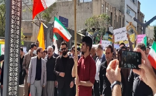 برگزاری تجمع ضد آشوبگران در کردستان