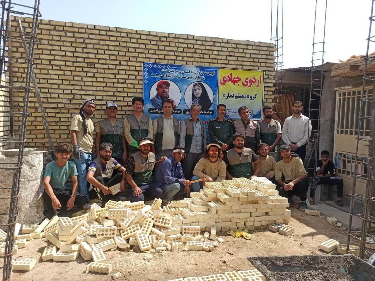 آبادانی روستا آبادانی منطقه دیمچه با مهرورزی جهادگران به روایت تصاویر