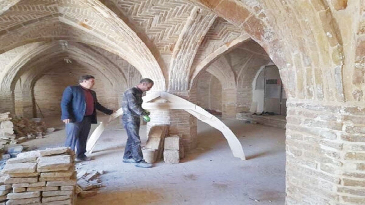 پیشرفت ۸۵ درصدی مرمت مسجد جامع نقنه