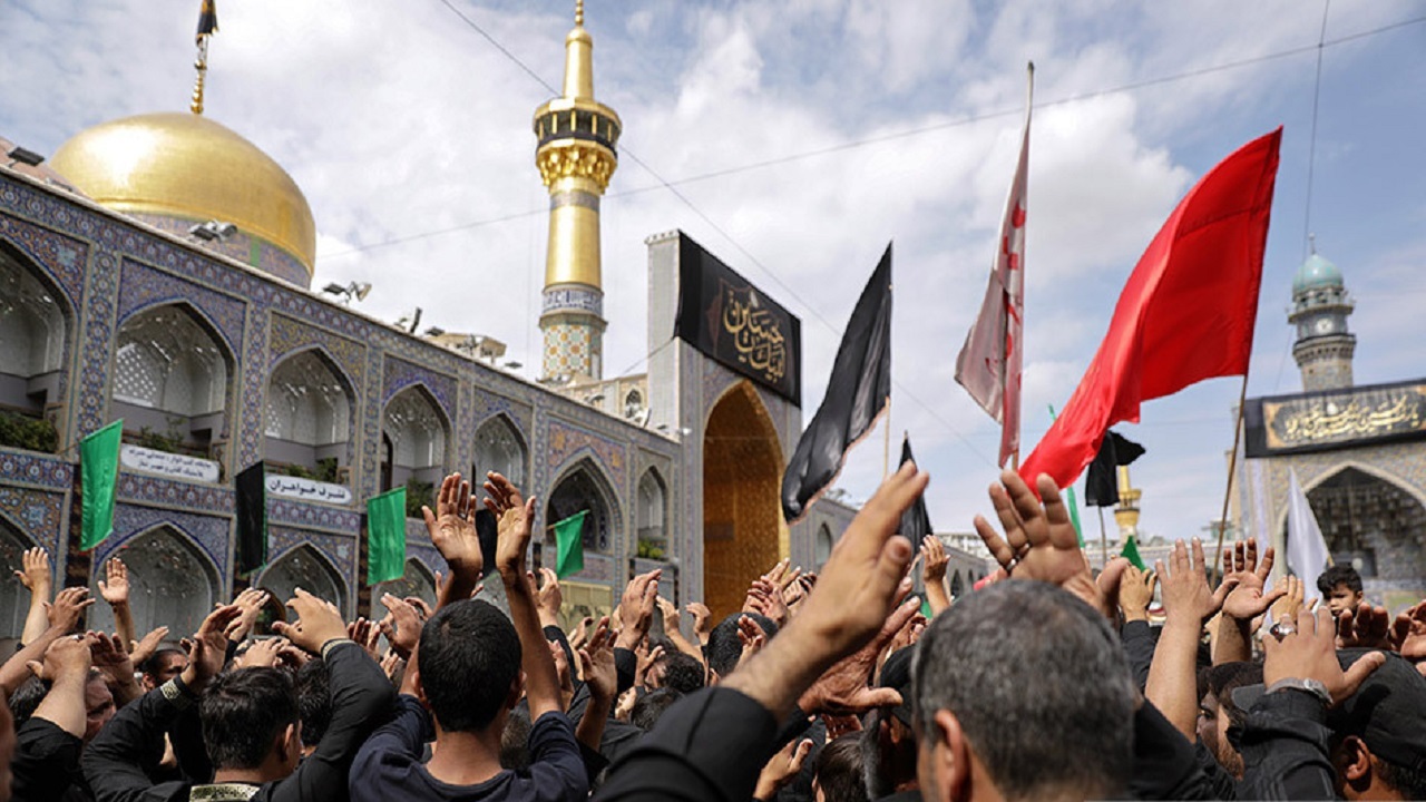 حضور میلیونی زائران و مجاوران در مراسم سوگواری شهادت امام رضا (ع)