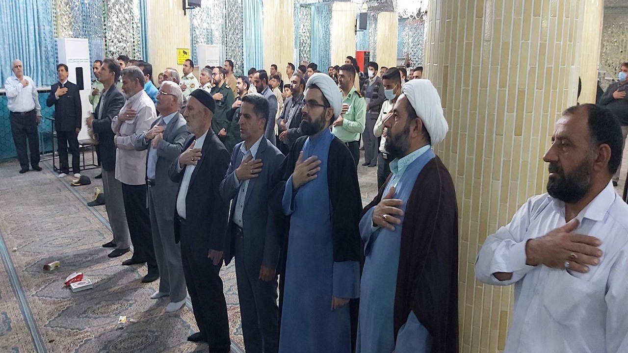 برگزاری مراسم بزرگداشت شهدای امنیت و شهدای شاهچراغ در انار