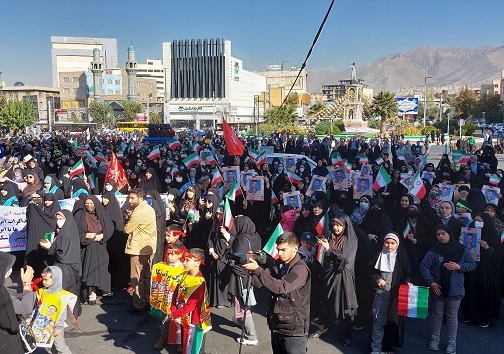 راهپیمایی ۱۳ آبان در البرز