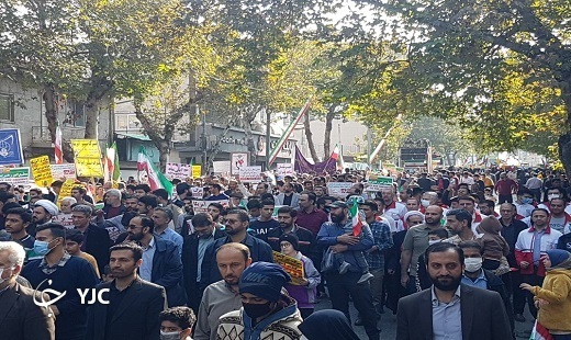 برگزاری راهپیمایی یوم الله ۱۳ آبان در گلستان + تصاویر