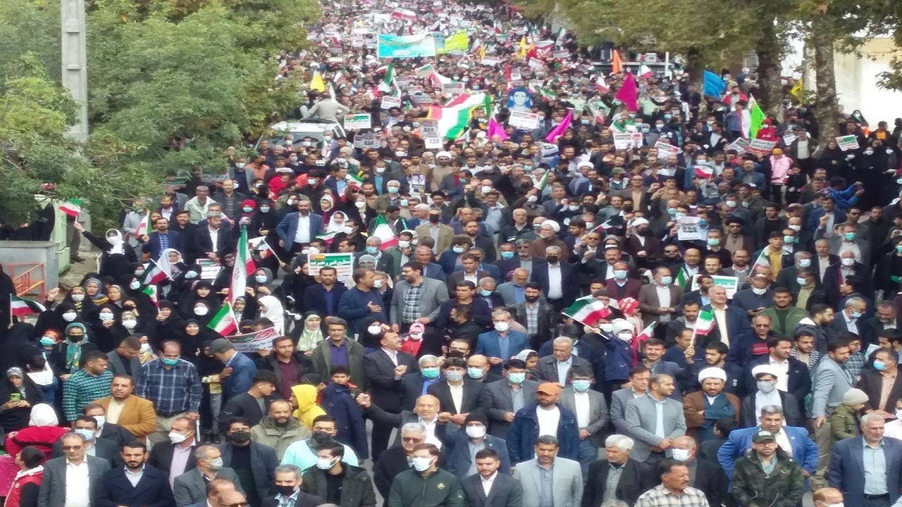 راهپیمایی باشکوه یوم‌الله ۱۳ آبان در سراسر کهگیلویه و بویراحمد+عکس