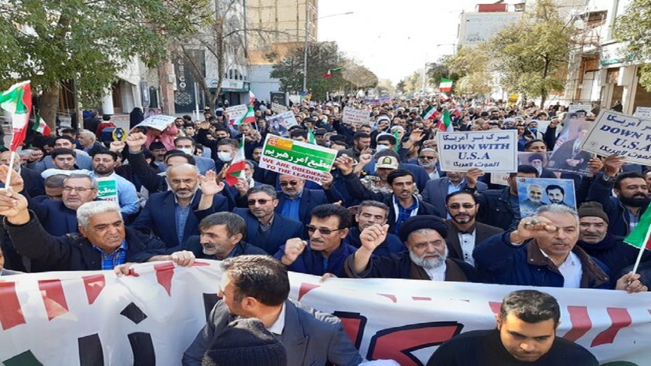 خروش انقلابی مردم ولایتمدار اردبیل در یوم الله ۱۳ آبان