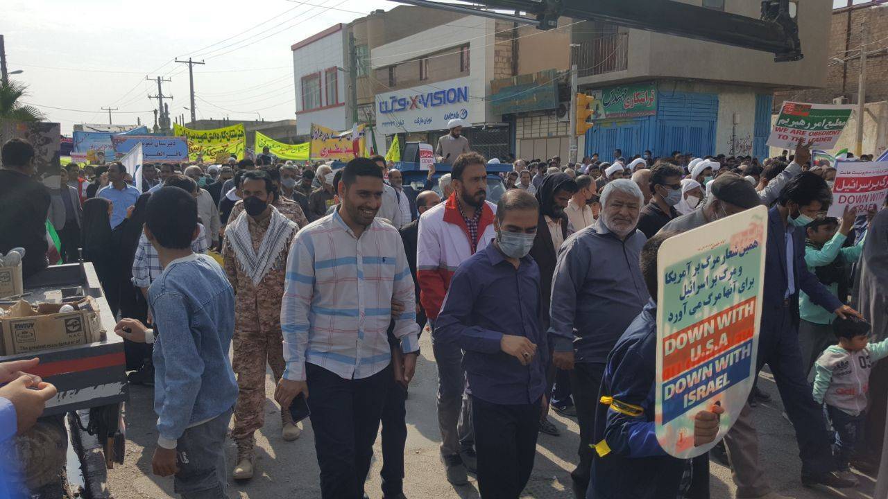 راهپیمایی یوم الله ۱۳ آبان در ۵۰ نقطه سیستان و بلوچستان +تصاویر و فیلم