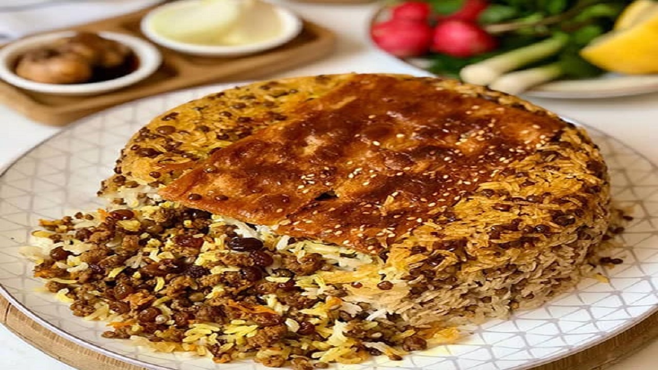 طرز تهیه عدس پلو شکم پر