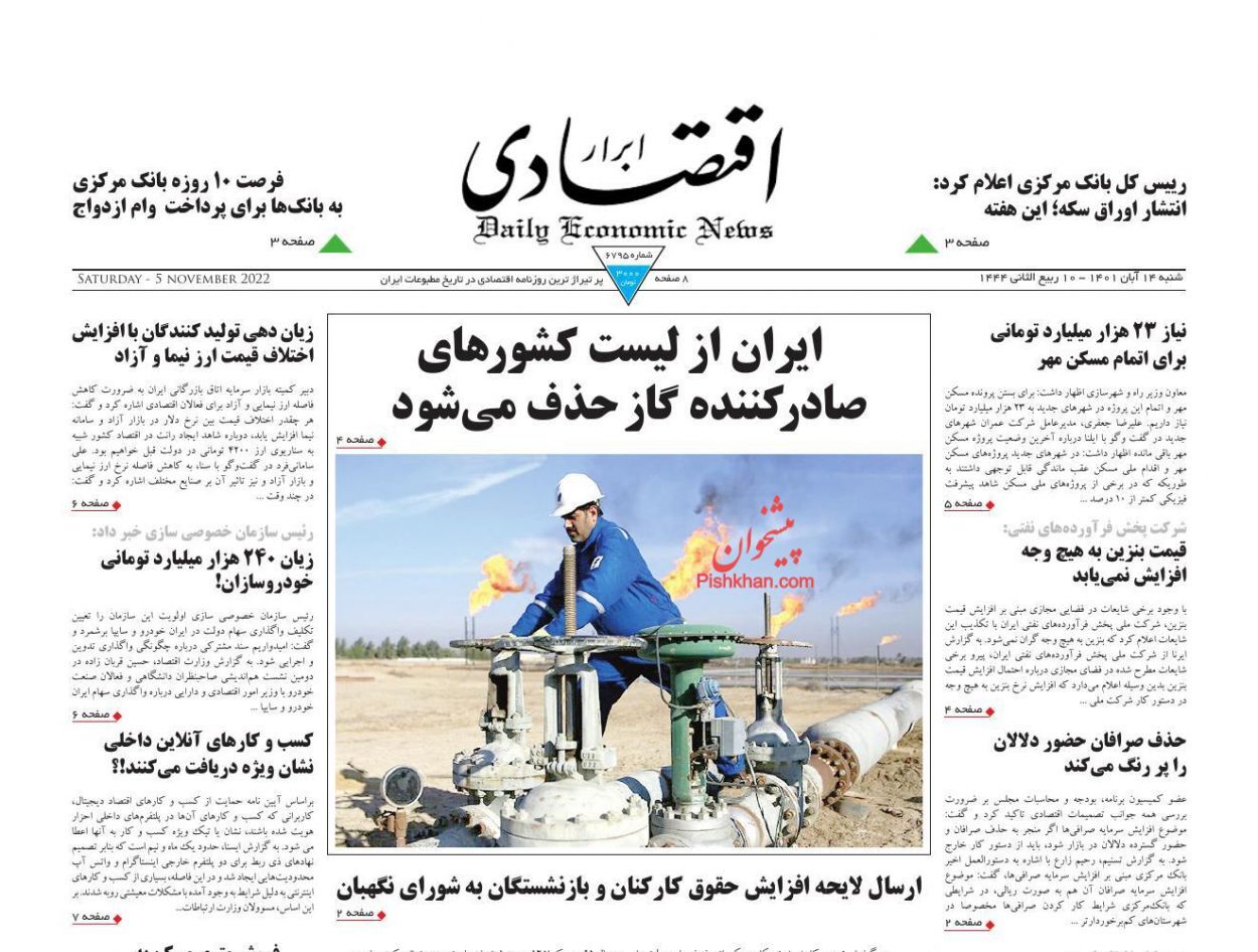 روزنامه ابرار اقتصادی