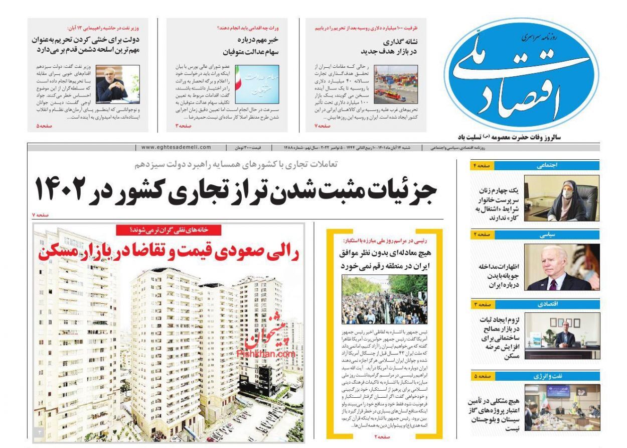 روزنامه اقتصاد ملی