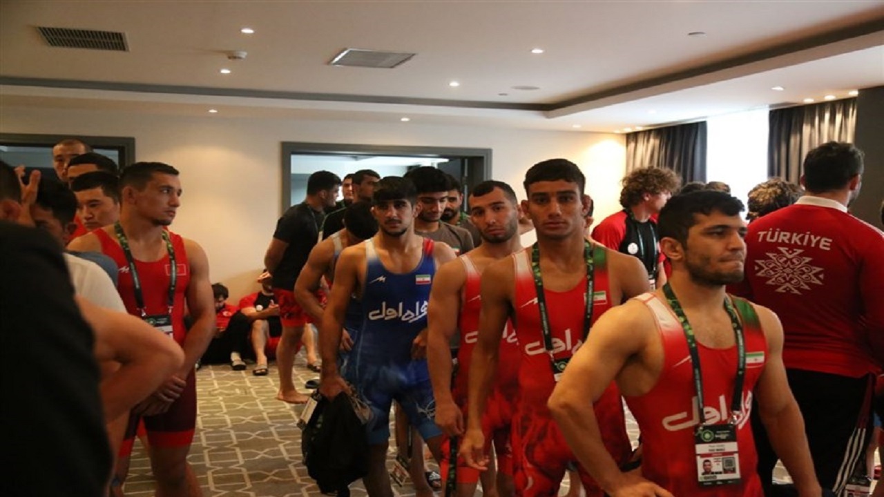 مراسم وزن کشی جام جهانی کشتی فرنگی برگزار شد