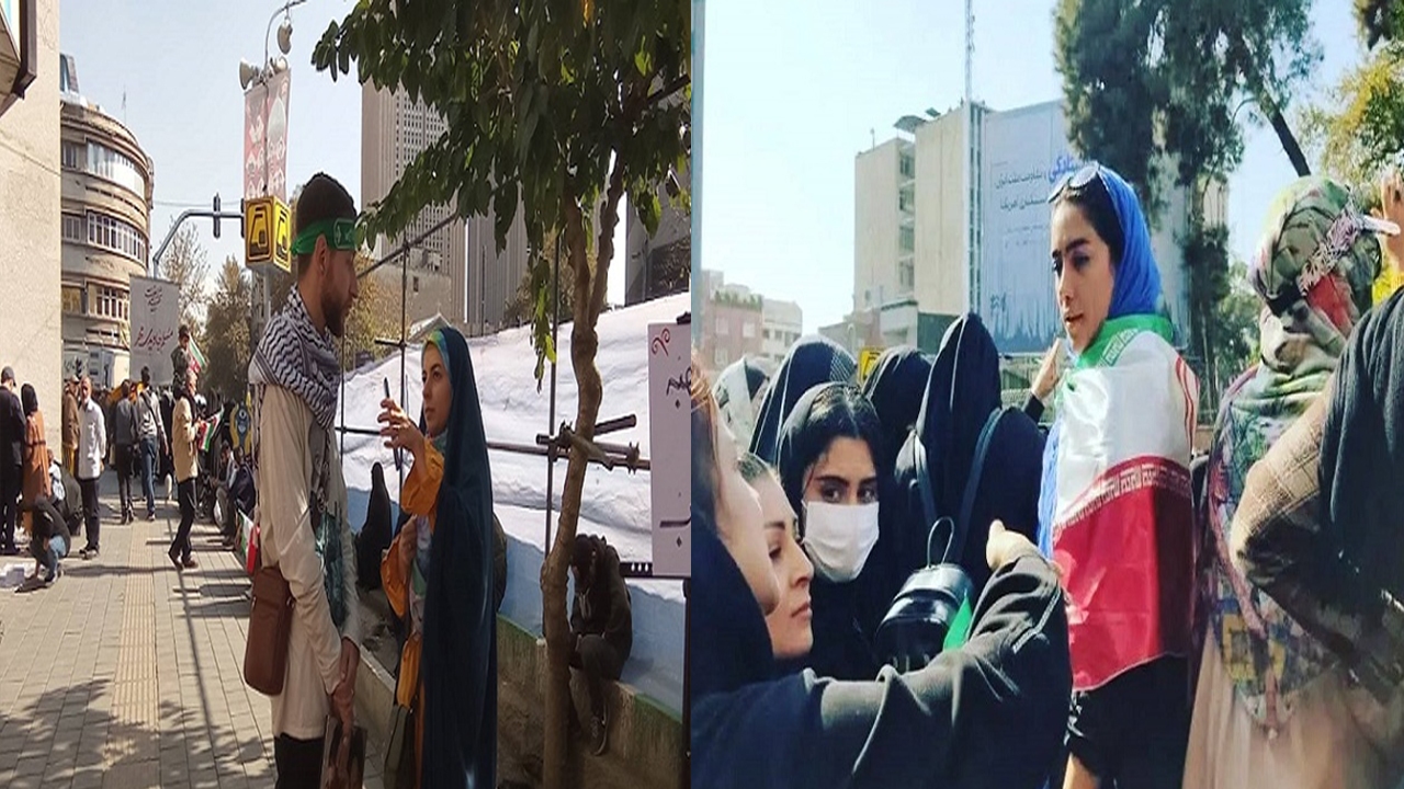 از حضور جوان آمریکایی در راهپیمایی تا شعار زن زندگی شهادت!