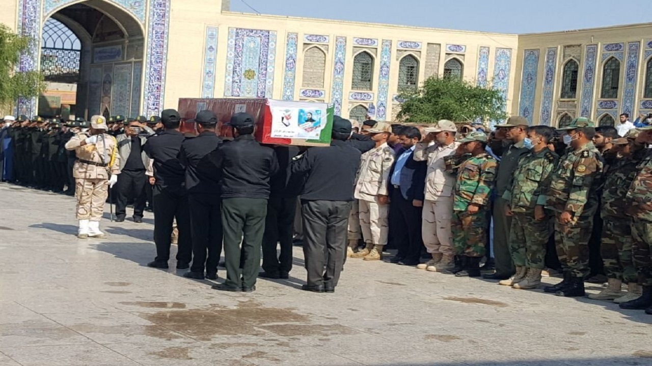 پیکر مطهر مامور مبارزه با موادمخدر در زابل تشییع شد