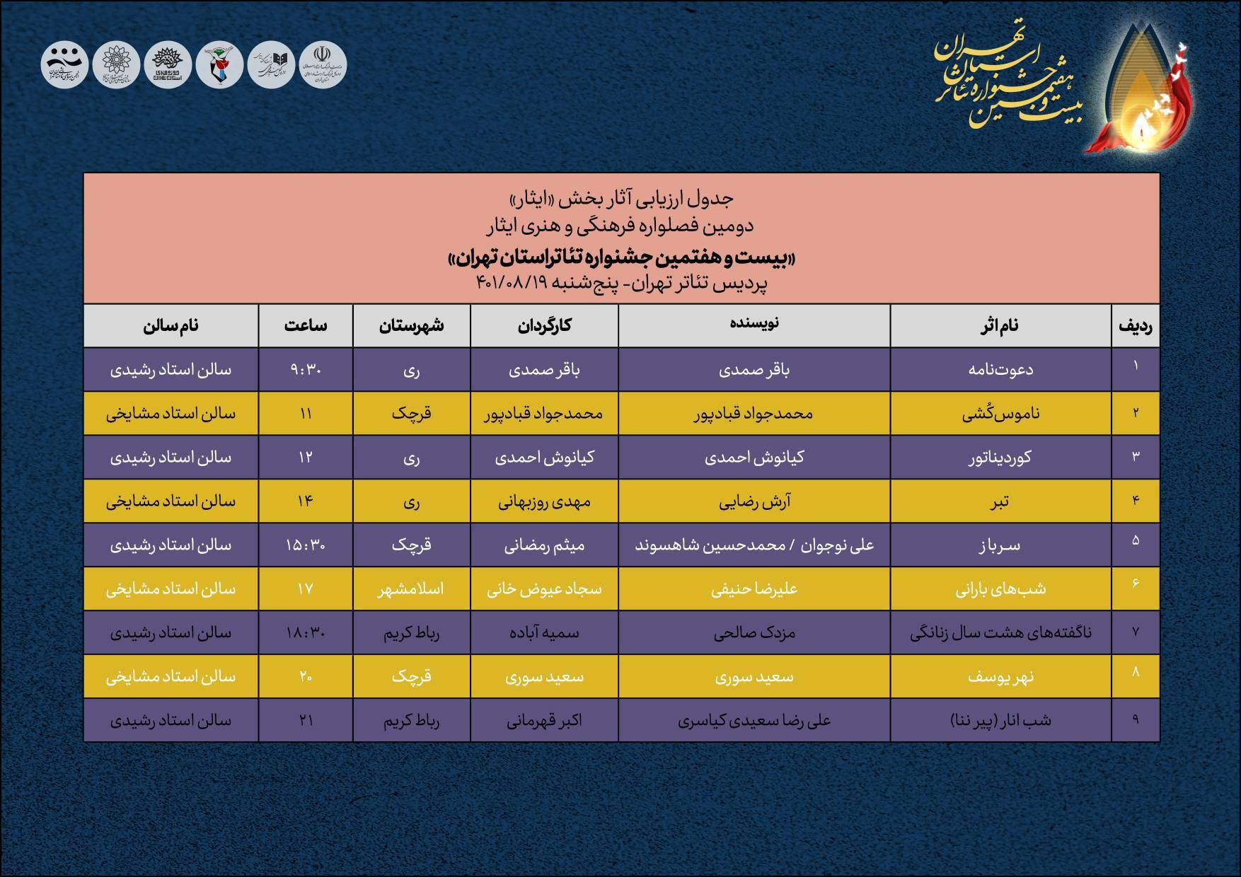جشنواره تئاتر استان تهران