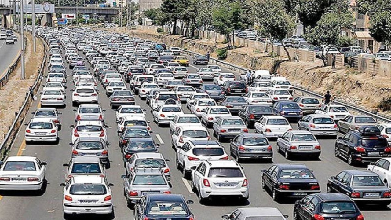 ترافیک در آزادراه کرج-تهران و سایر راه‌های البرز
