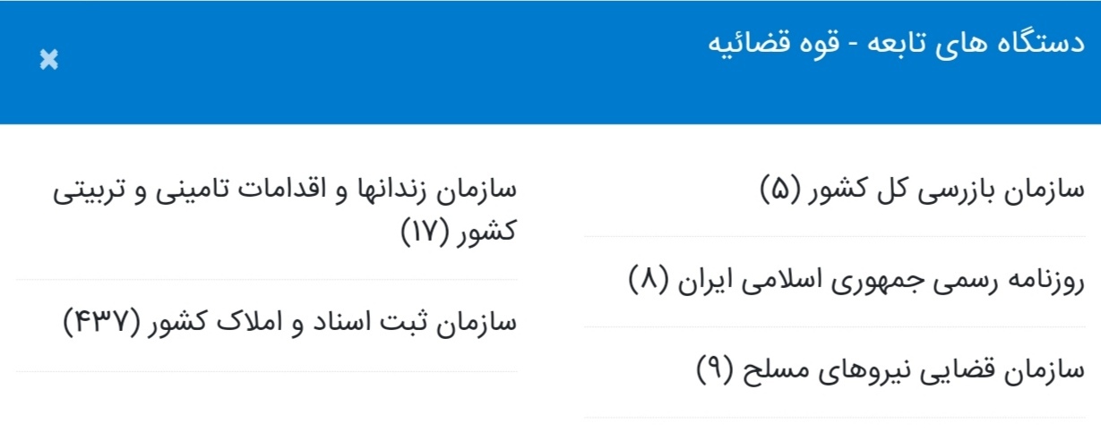 خدمات قوه قضاییه