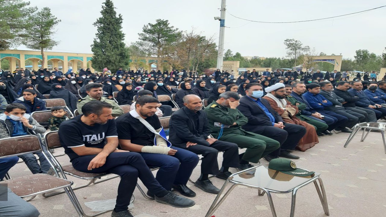 گرامیداشت شهدای حادثه تروریستی شاهچراغ در سیرجان