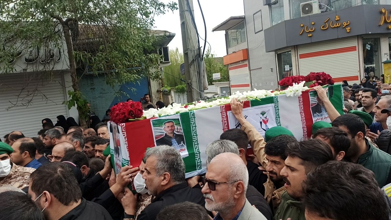 تشییع شهید مدافع امنیت در آستانه اشرفیه