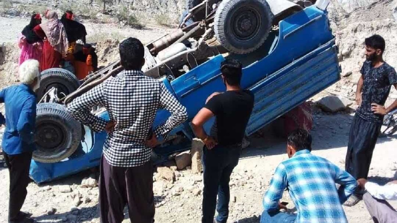 واژگونی نیسان وانت در دزفول ۱۰ مصدوم برجا گذاشت