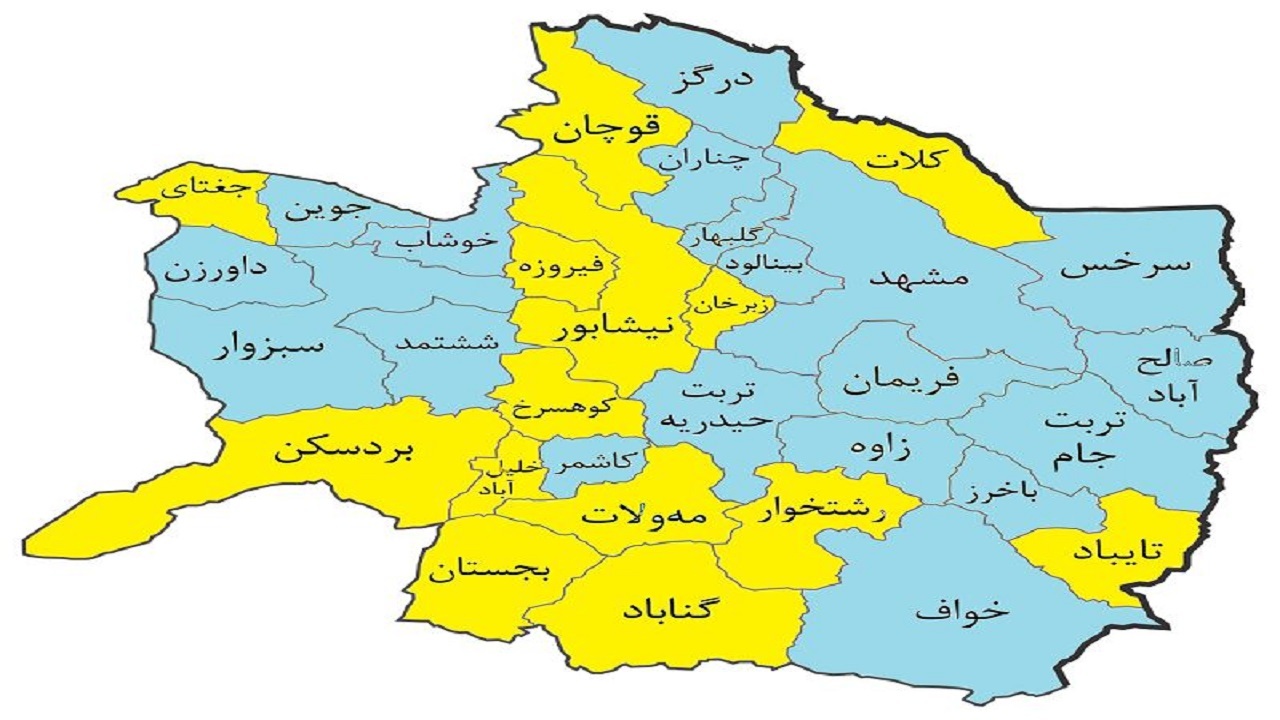 خروج خراسان رضوی از وضعیت نارنجی کرونایی