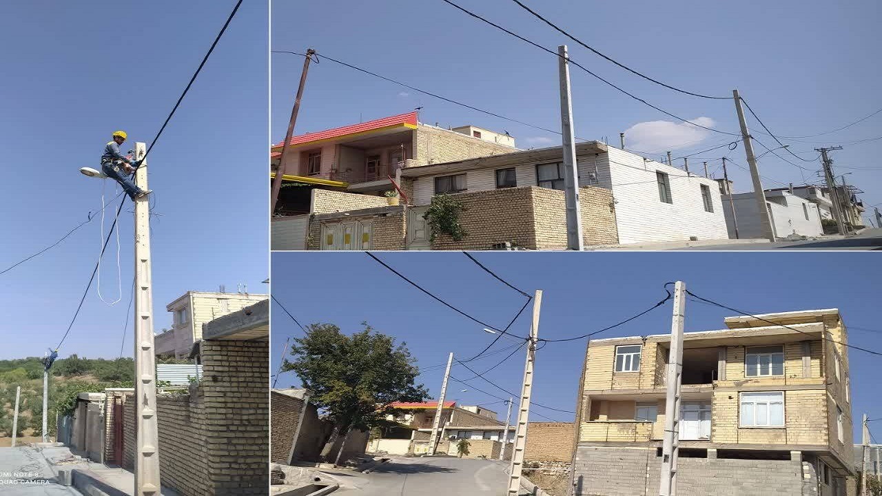 نصب ۵۰ دستگاه چراغ روشنایی معابر در شهرستان سامان