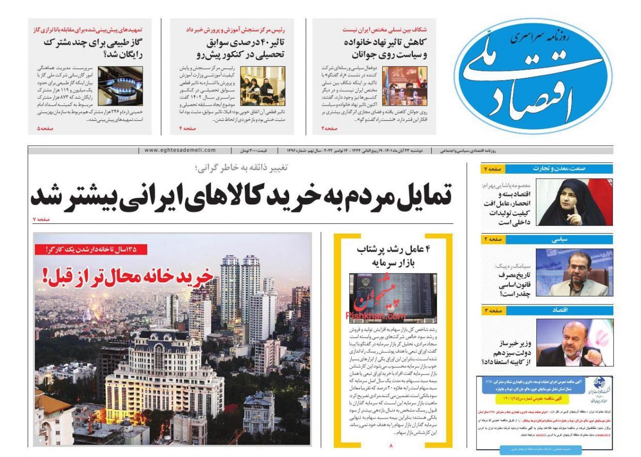 روزنامه اقتصاد ملی