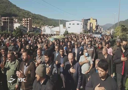 تشییع و خاکسپاری شهید مدافع امنیت در مازندران + تصاویر