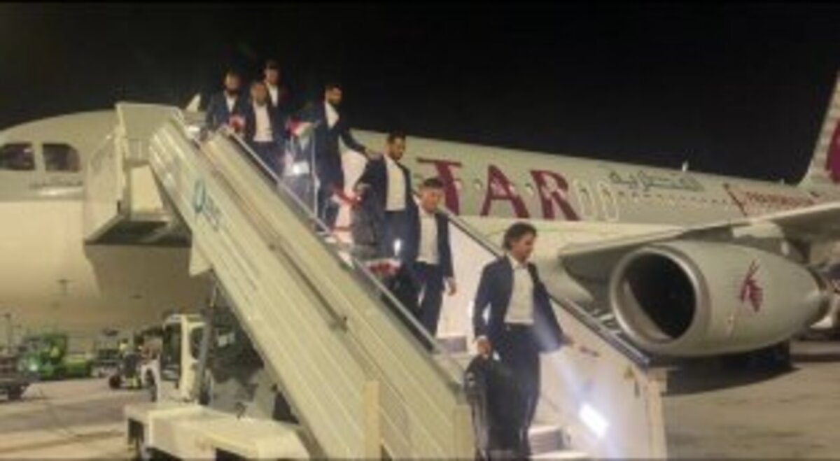 ورود تیم ملی فوتبال ایران به قطر