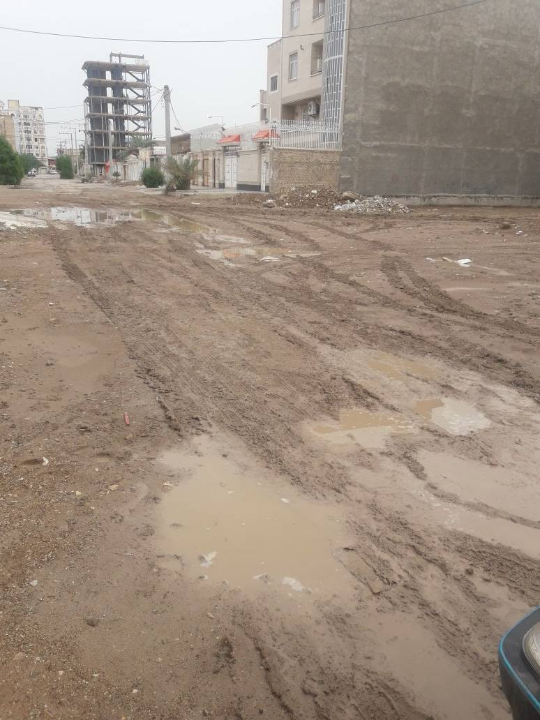 دردسرساز شدن آسفالت فرسوده برخی از مناطق خرمشهر